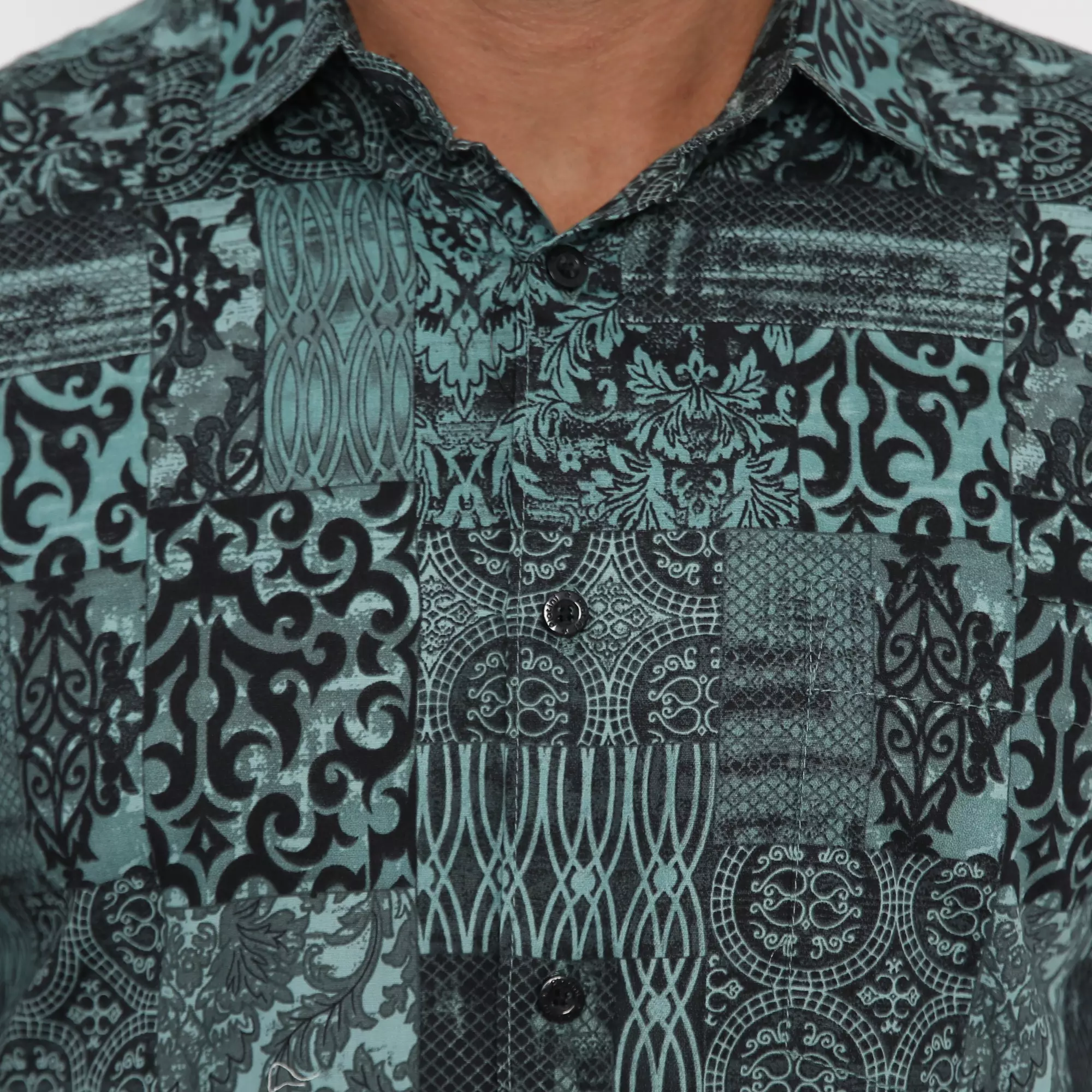 Platini Kemeja Hawai Pria Lengan Pendek Hijau 132150