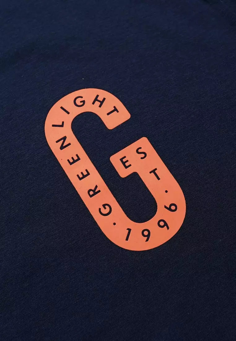 Greenlight Men's T-Shirt Short Sleeve Regular Fit Cotton Logo Valo OL-C361224