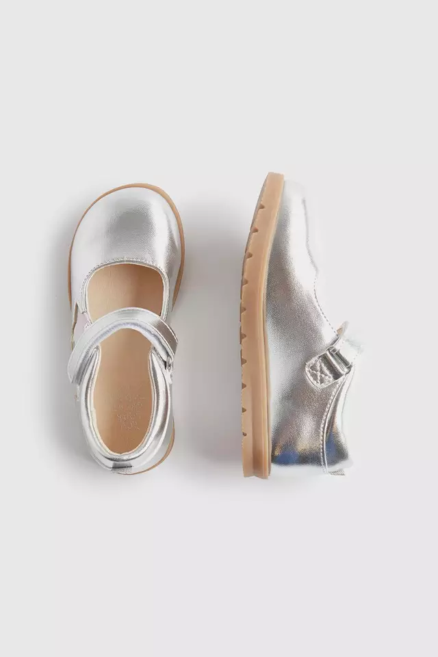 Mothercare Silver Star Shoes - Sepatu Anak Perempuan (Silver)