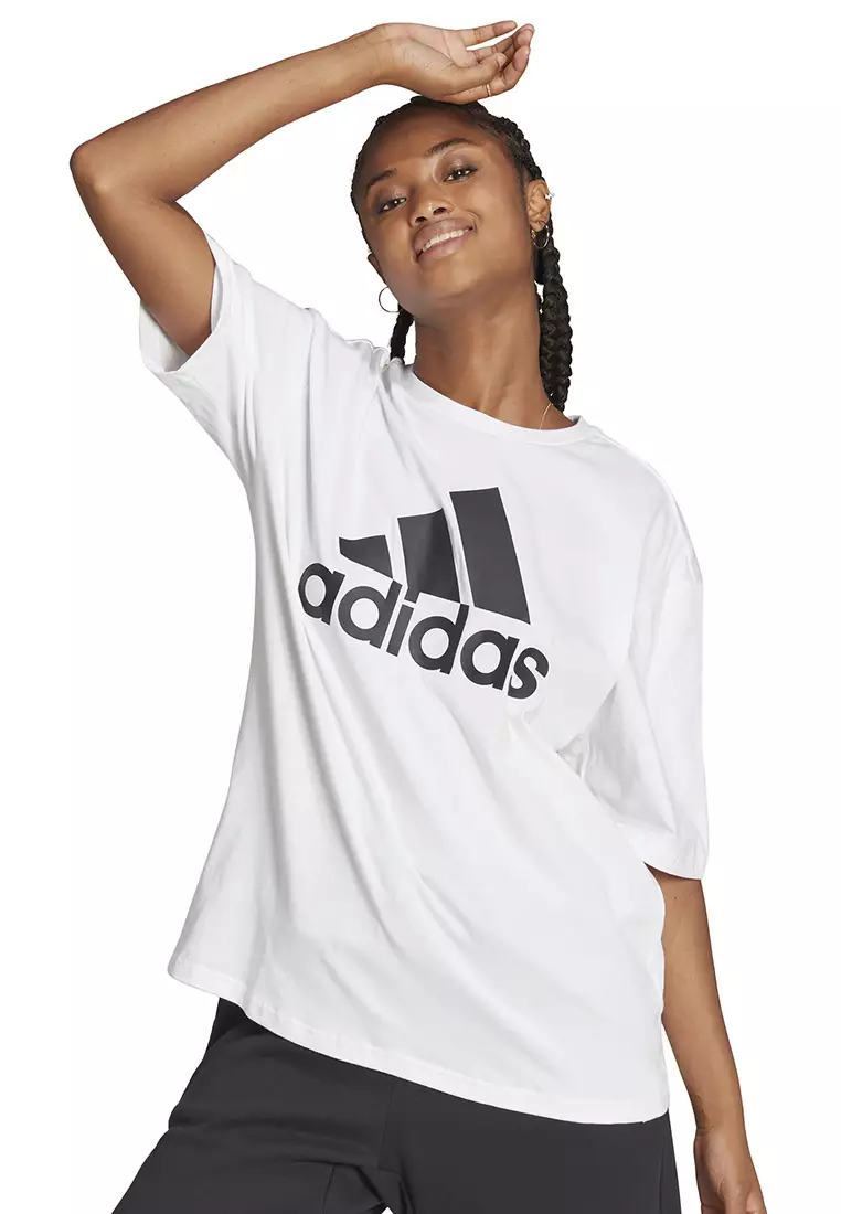 Jual ADIDAS essentials big logo boyfriend tee Original 2023 | ZALORA  Indonesia ®