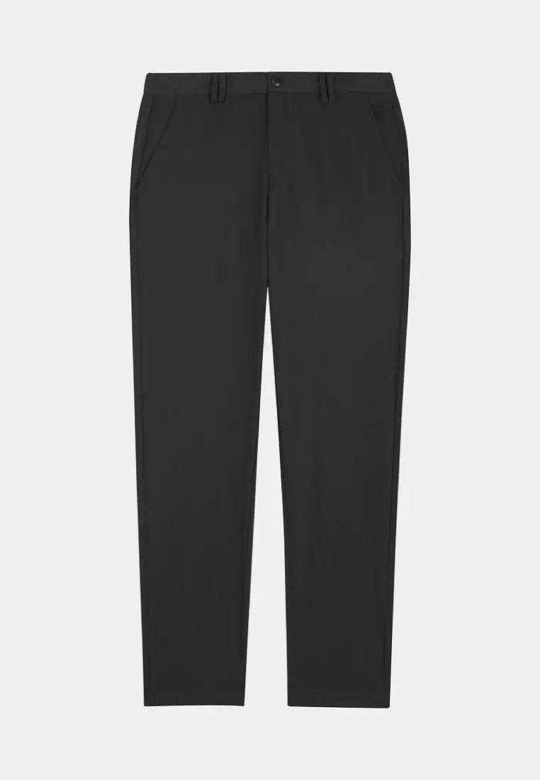Khaki Green Slim Fit High Stretch Trousers