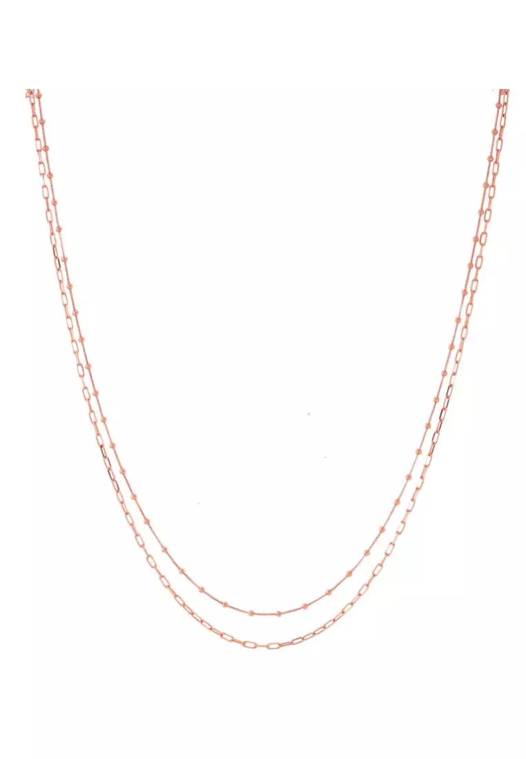 Buy GOLDHEART GOLDHEART Simplicite Necklace Rose Gold 750 2024
