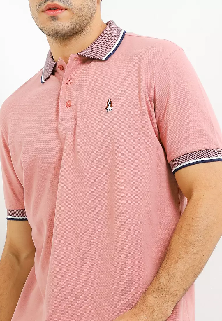 Mailer Stripe Flatknit Polo Shirt
