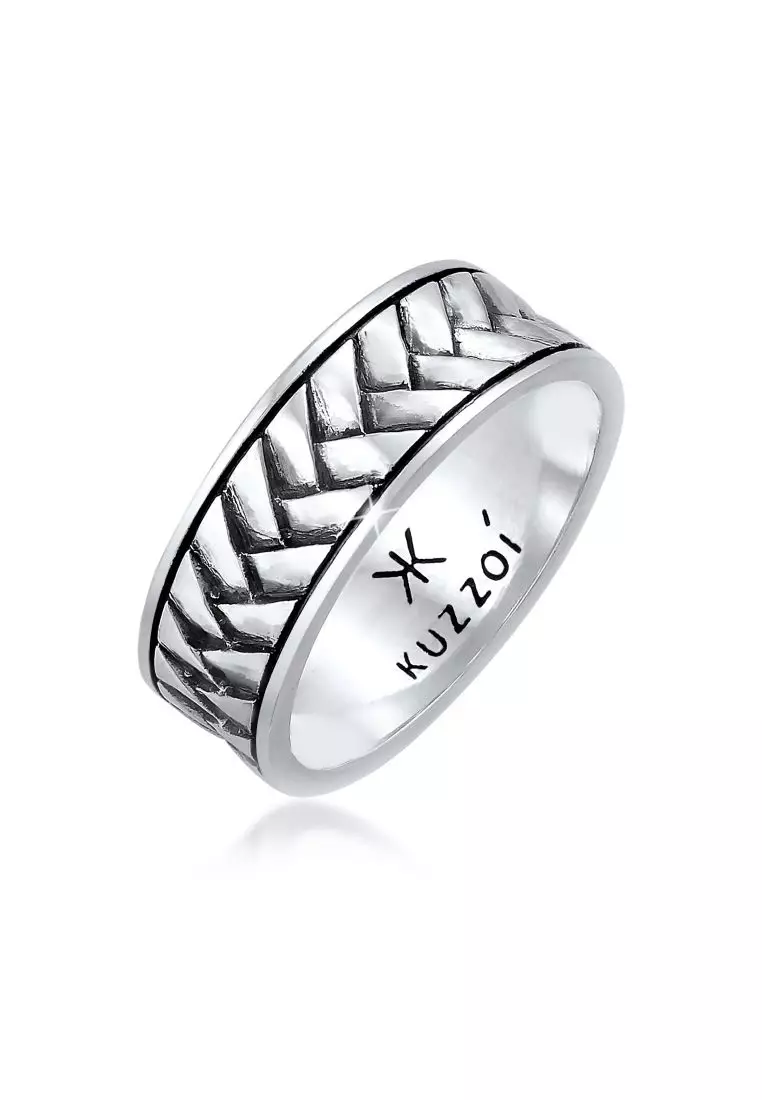 Mens 925 silver best sale rings
