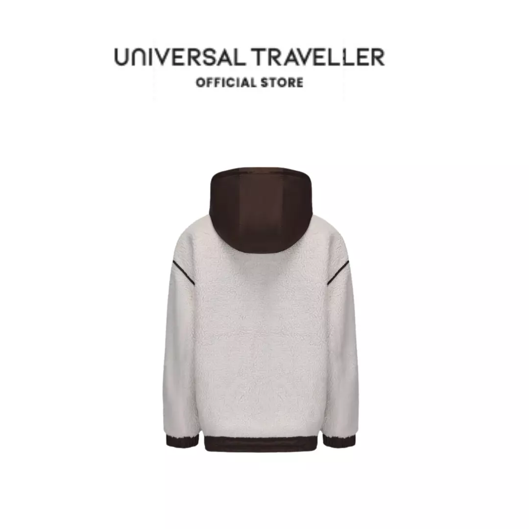 UNIVERSAL TRAVELLER PLUSH SHERPA HOODIE FLEECE JACKET FJ24168