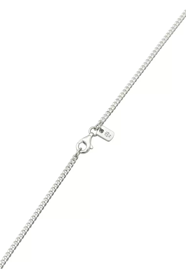 EXCLUSIVE Kalung Perhiasan Perak 925 Pria Wire Curb Chain