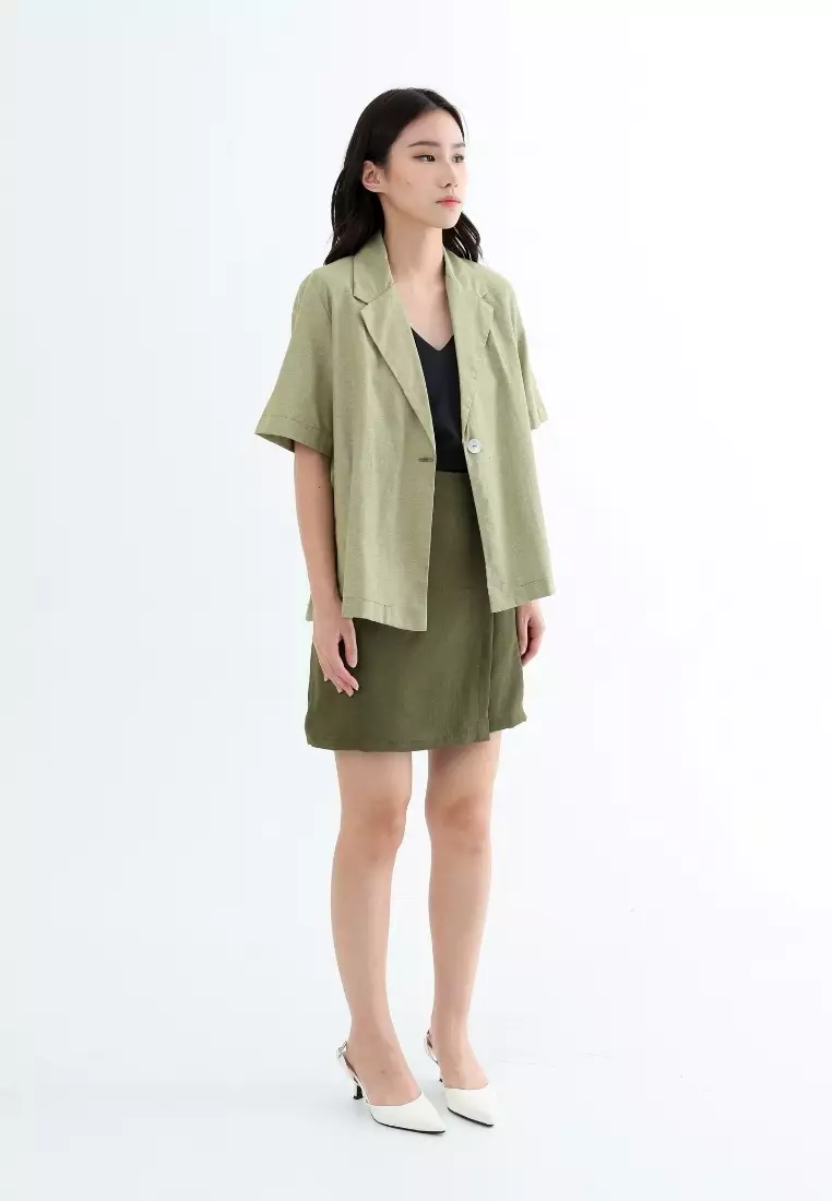 Millle Fleur Everyday Outer Blazer Matcha