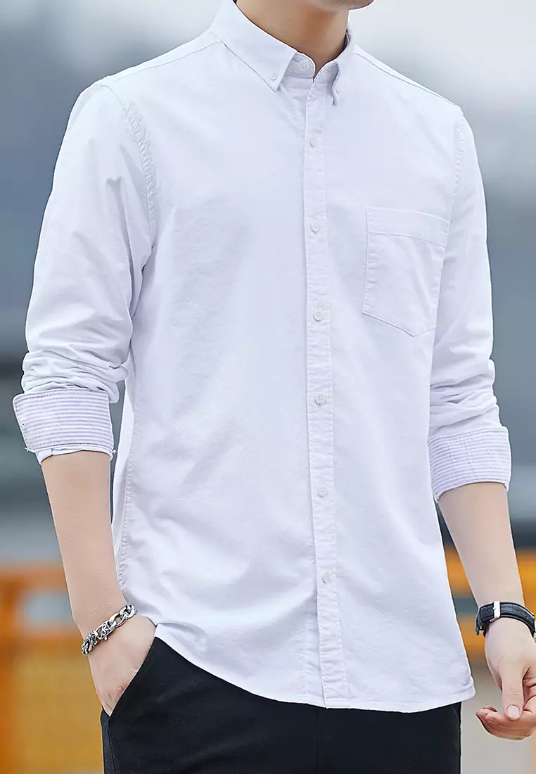 Slim Casual Long Sleeved Shirt C2001