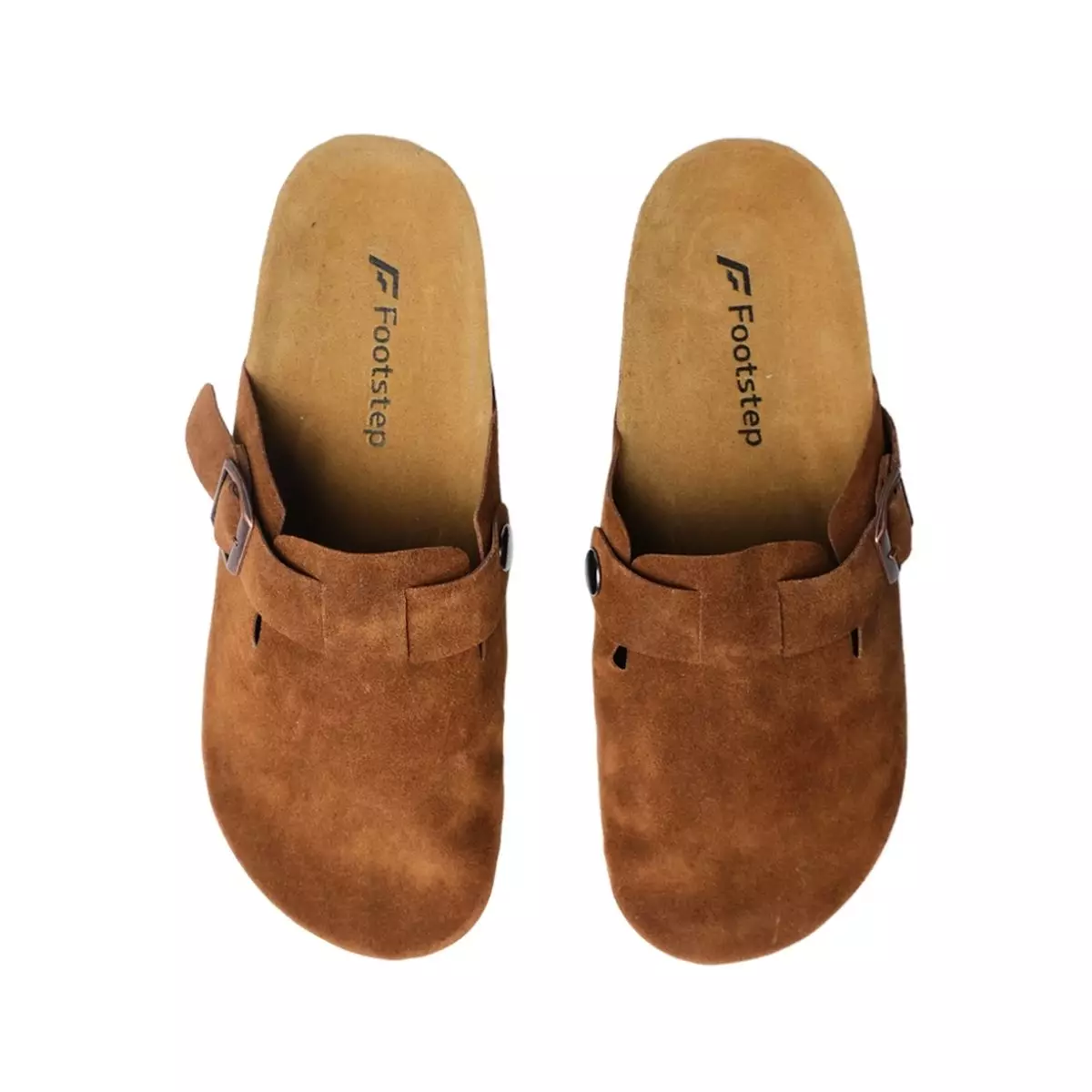 Footstep Footwear Sandal Casual Pria Giga Suede Brown Original