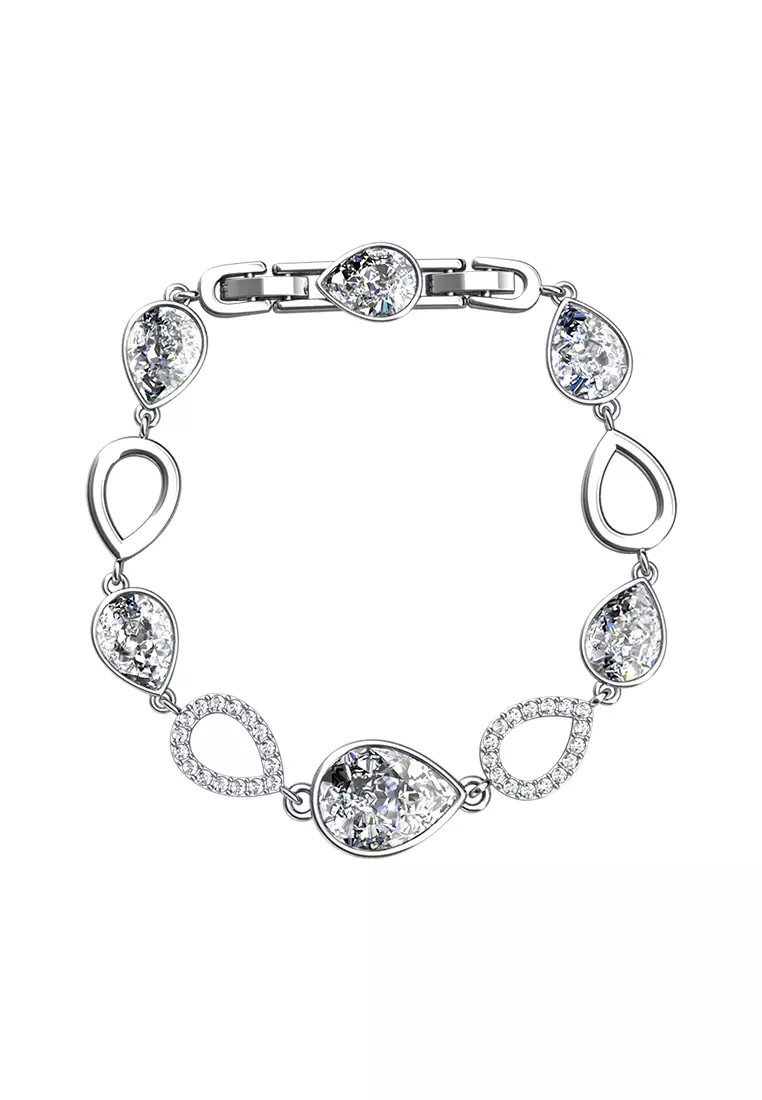 Ellip Princess Bracelet WG - Gelang Crystal Luvea Collection by Her Jewellery