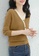 A-IN GIRLS yellow Stylish V-Neck Contrast Color Knitted Sweater 45005AA418B0ACGS_2