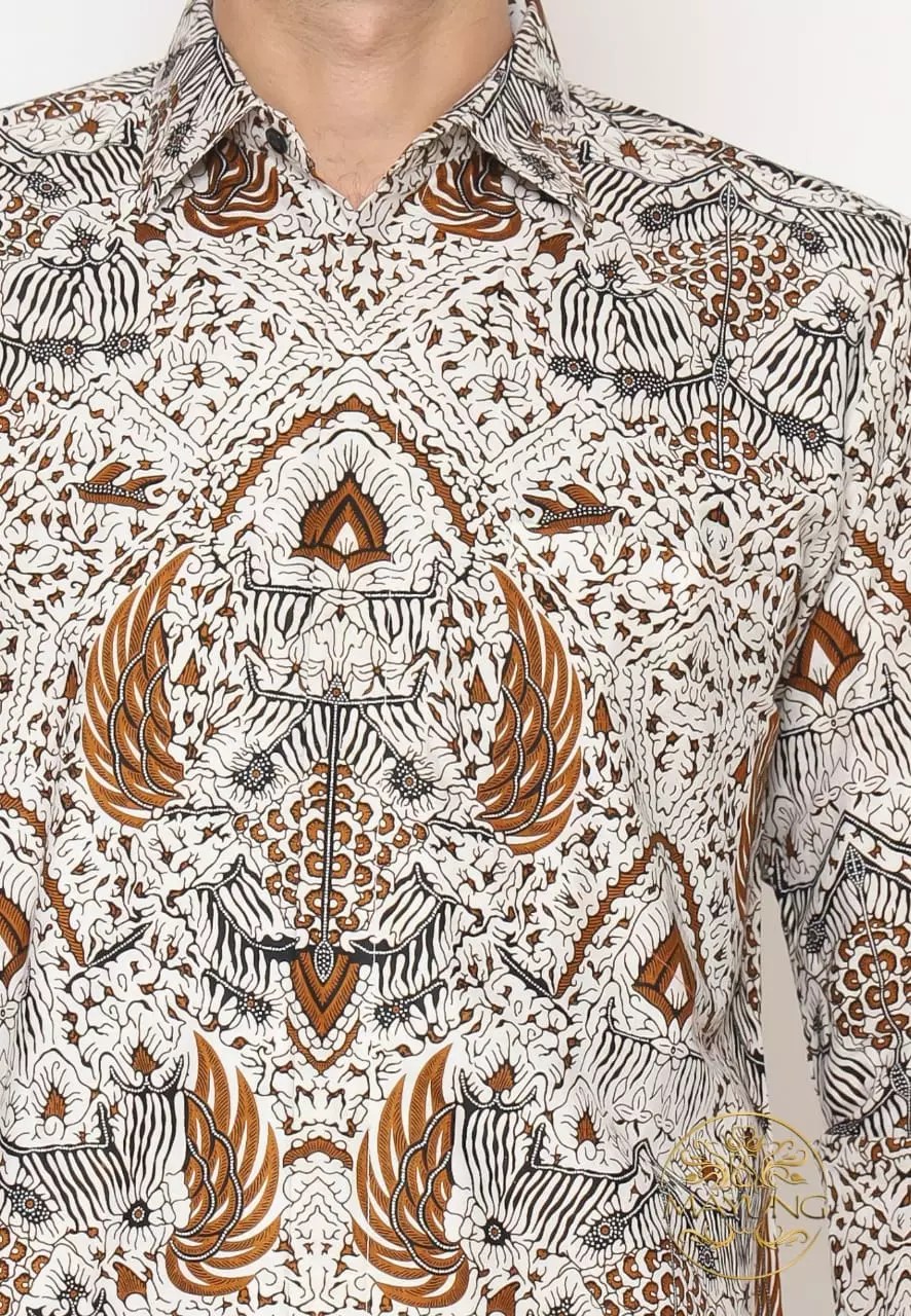 Ningrat Kemeja Batik Pria Premium Slimfit Modern Lengan Panjang