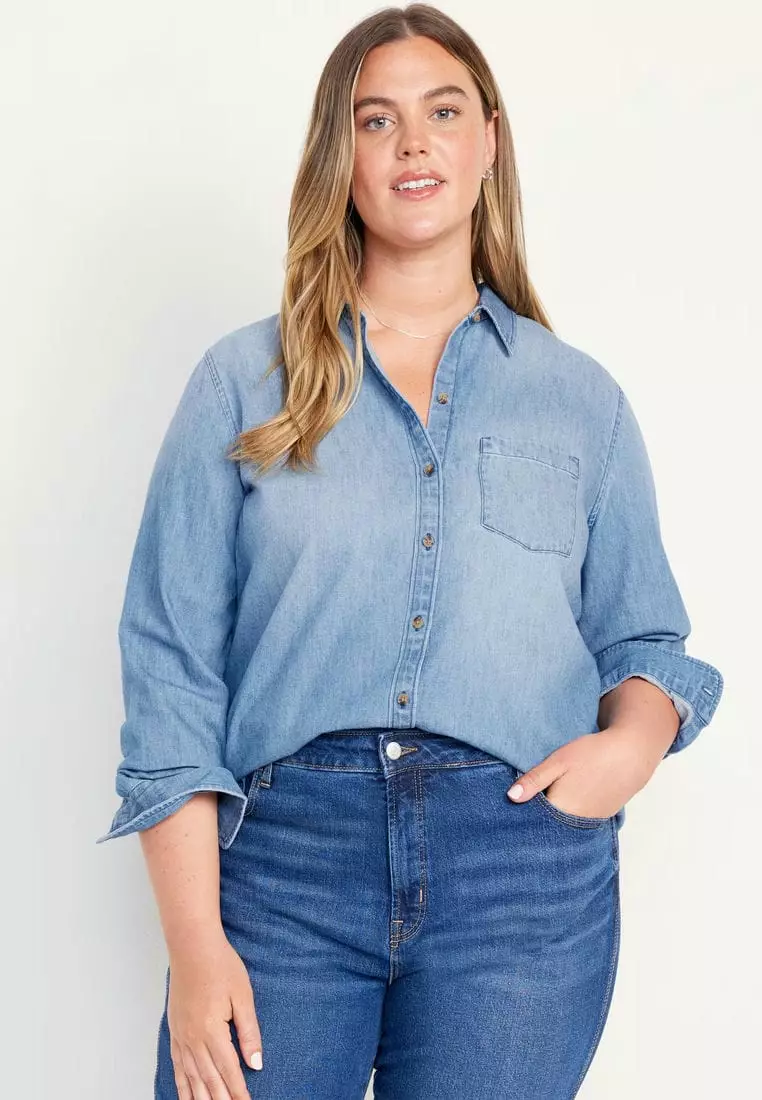 Classic Button-Down Jean Shirt
