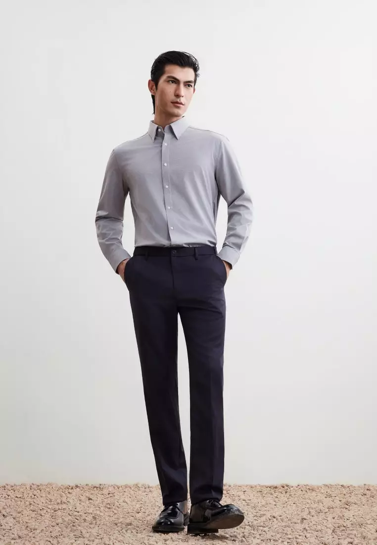 G2000 Non-Iron Dry Stretch Smart Fit Diamond Semi Solid Shirt