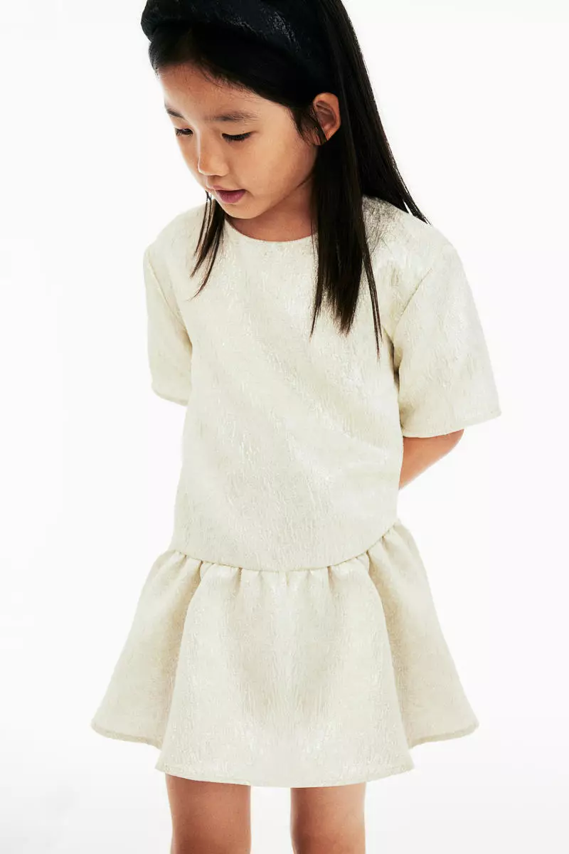Jacquard-weave dress