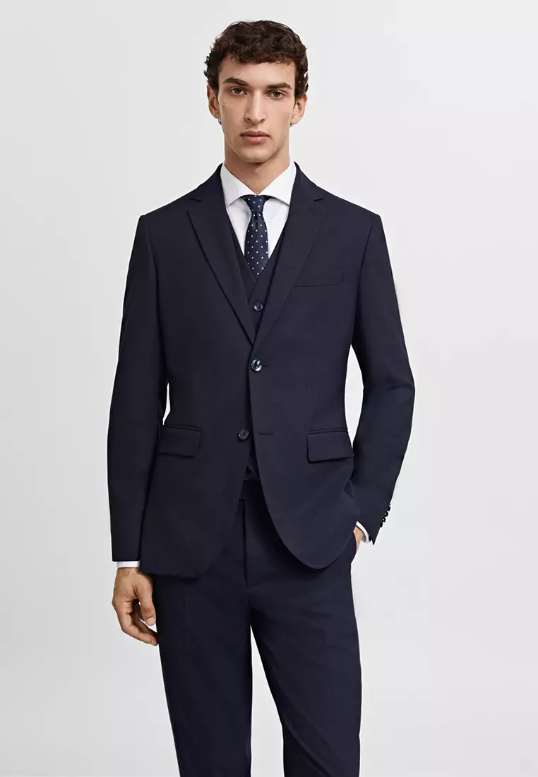 Buy MANGO Man Stretch Fabric Slim Fit Suit Jacket 2024 Online