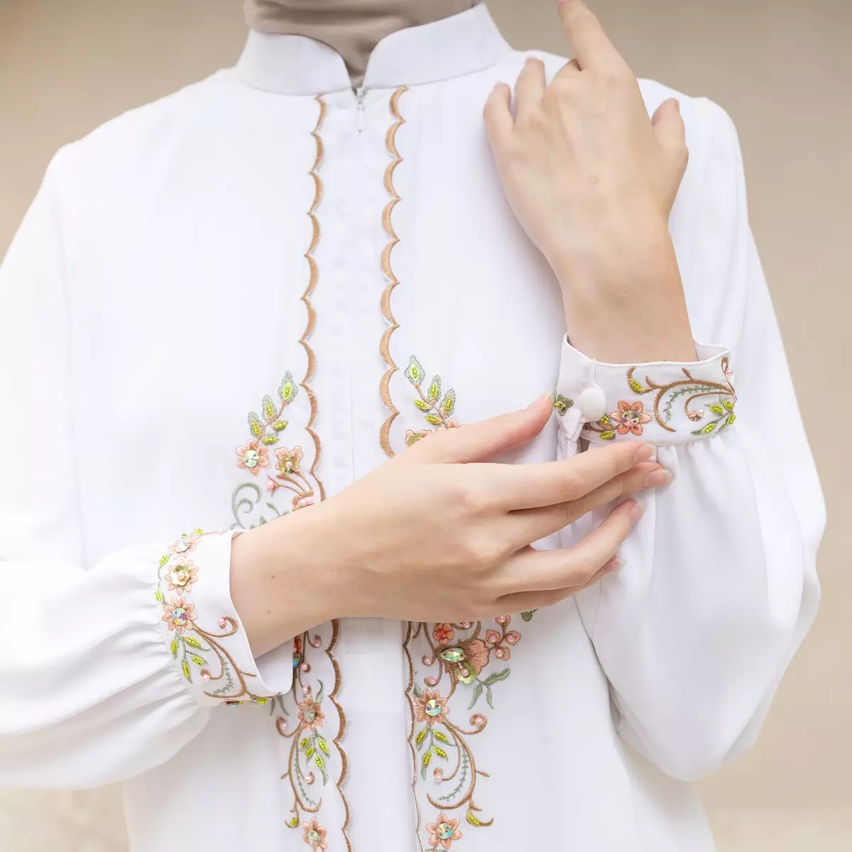 EPC Gamis Tiffany Royale - Broken White - Embroidery Collection