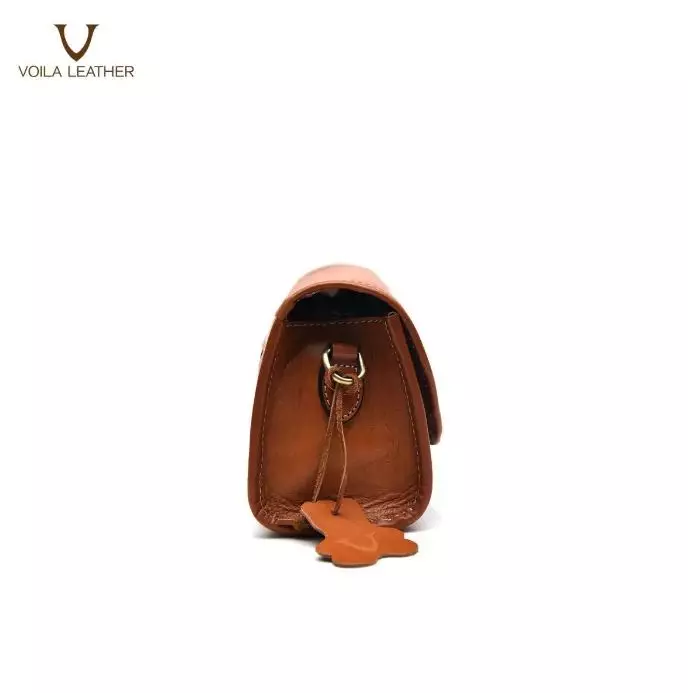 VOILA LEATHER Tas Selempang Wanita Kulit Asli Genuine Leather Sling Bag STELLA Havana