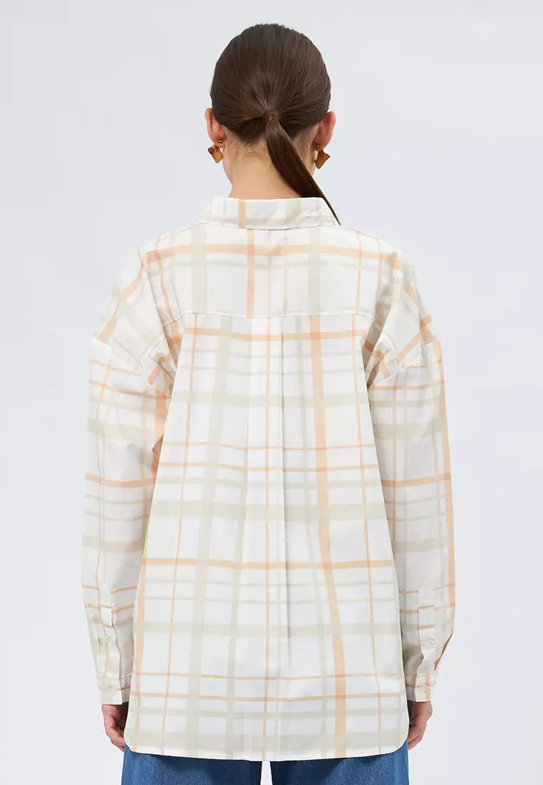 Long Sleeve Plaid Shirt MULTICOLOR