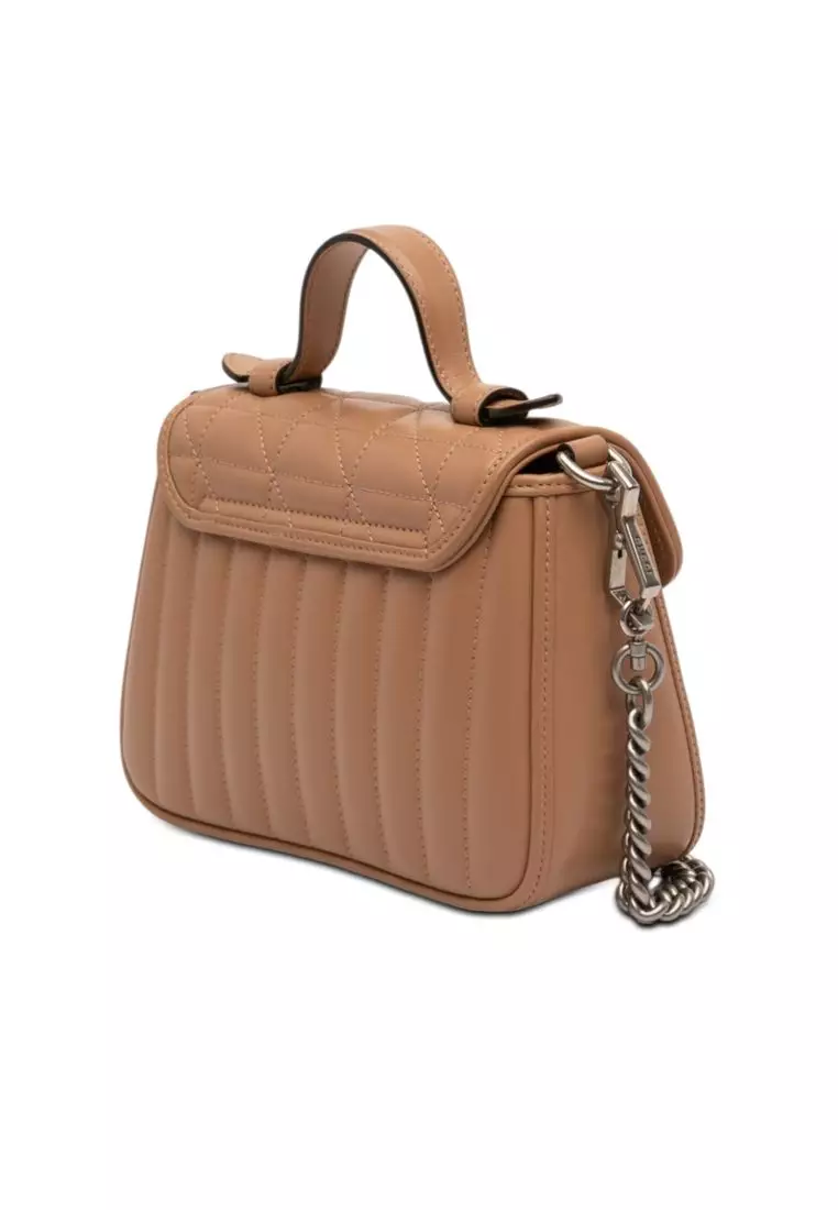 Pre-Loved Gucci Mini Gg Marmont Matelasse Calfskin Aria Top Handle Bag