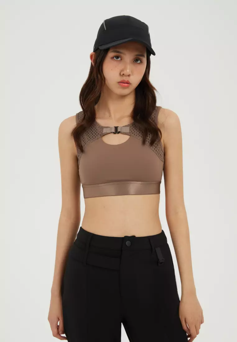 INITIAL FASHION Quick Dry Mesh Sport Bra ZALORA