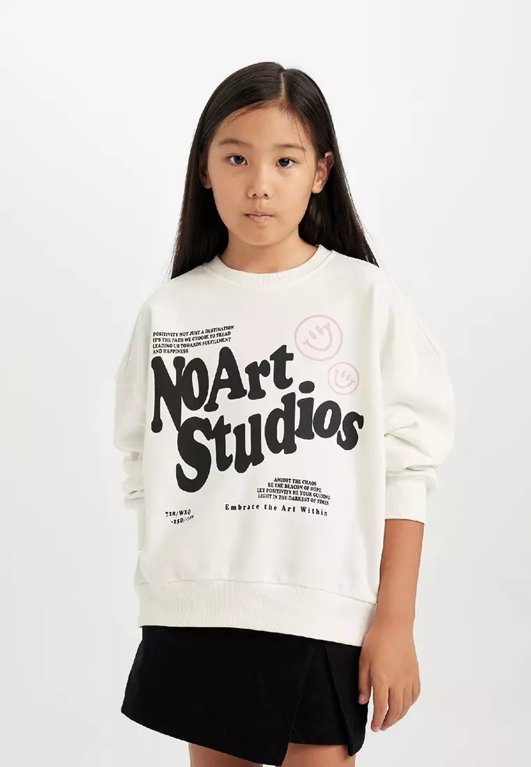 Slogan Print Sweatshirt