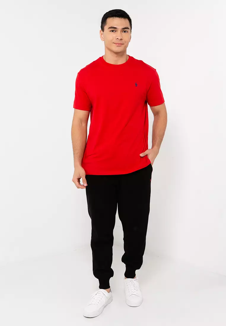 Red sales polo crewneck