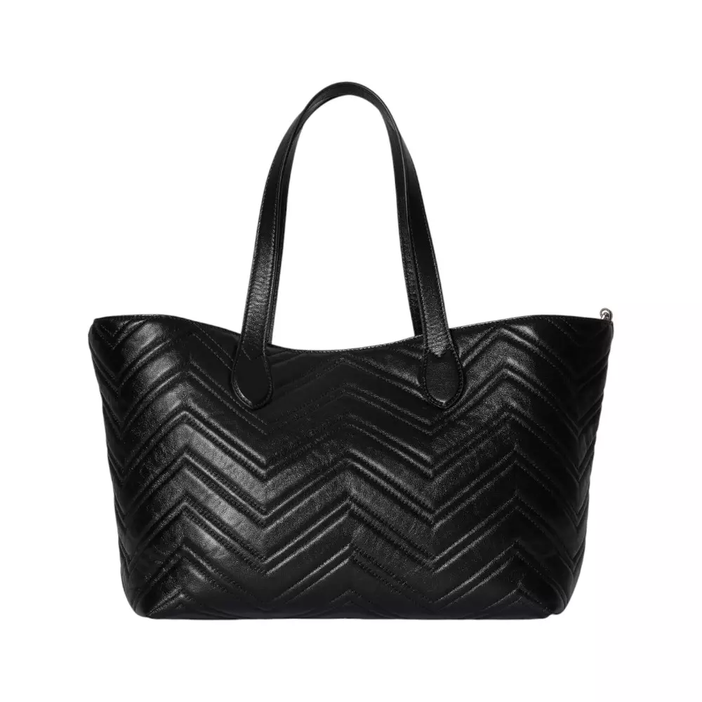 GG Marmont Medium Tote Bag Black