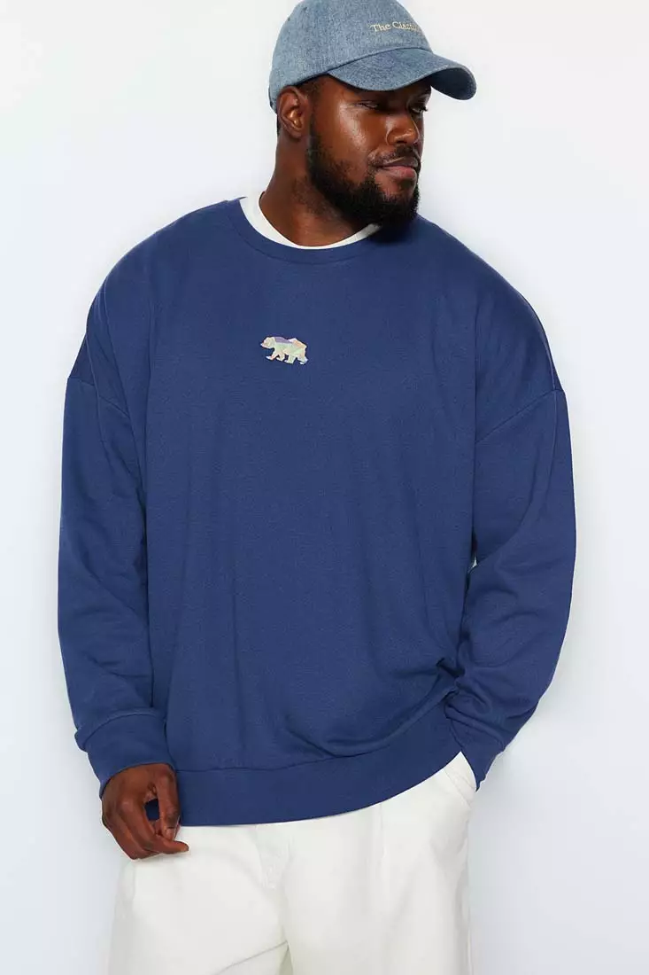 Plus size cotton sweatshirts sale