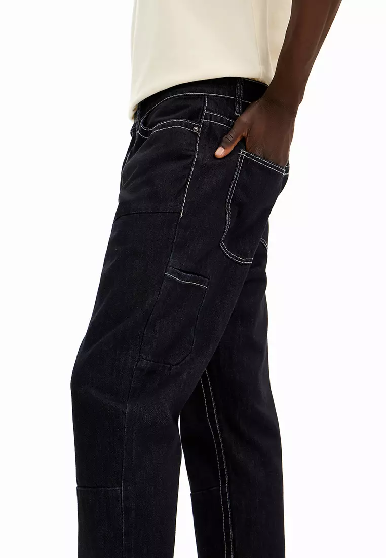 Desigual Man Long denim pants with pockets.