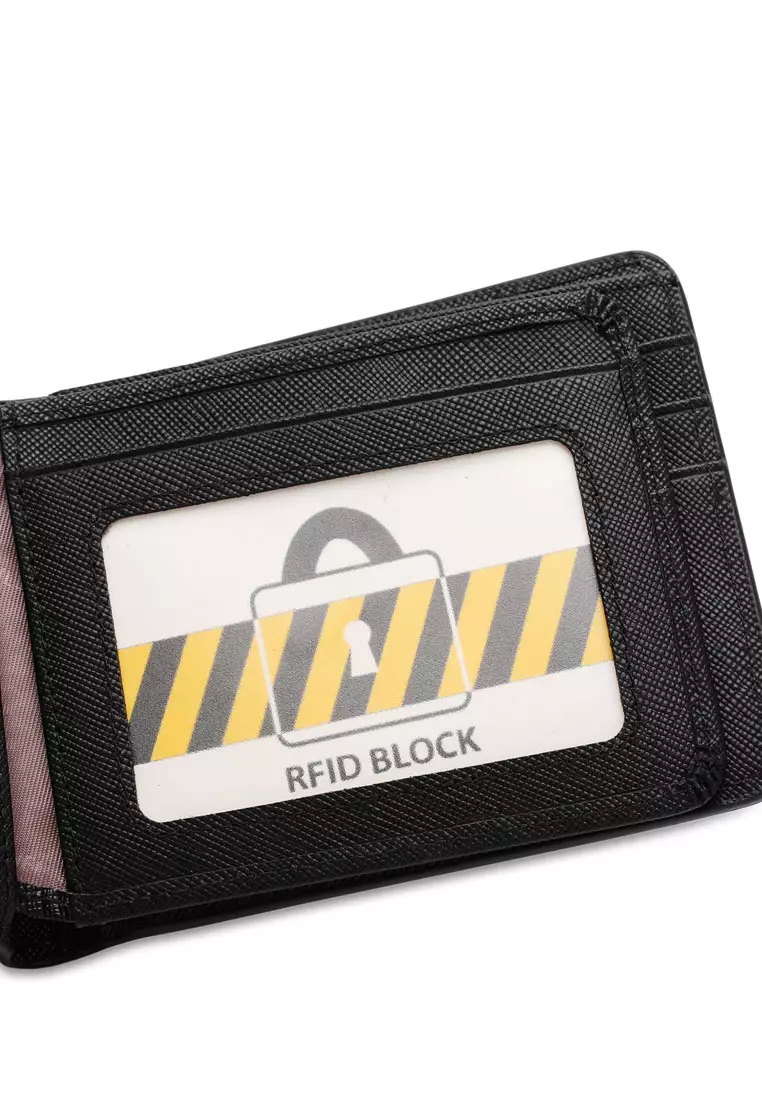Men's Genuine Leather RFID Blocking Bi Fold Wallet