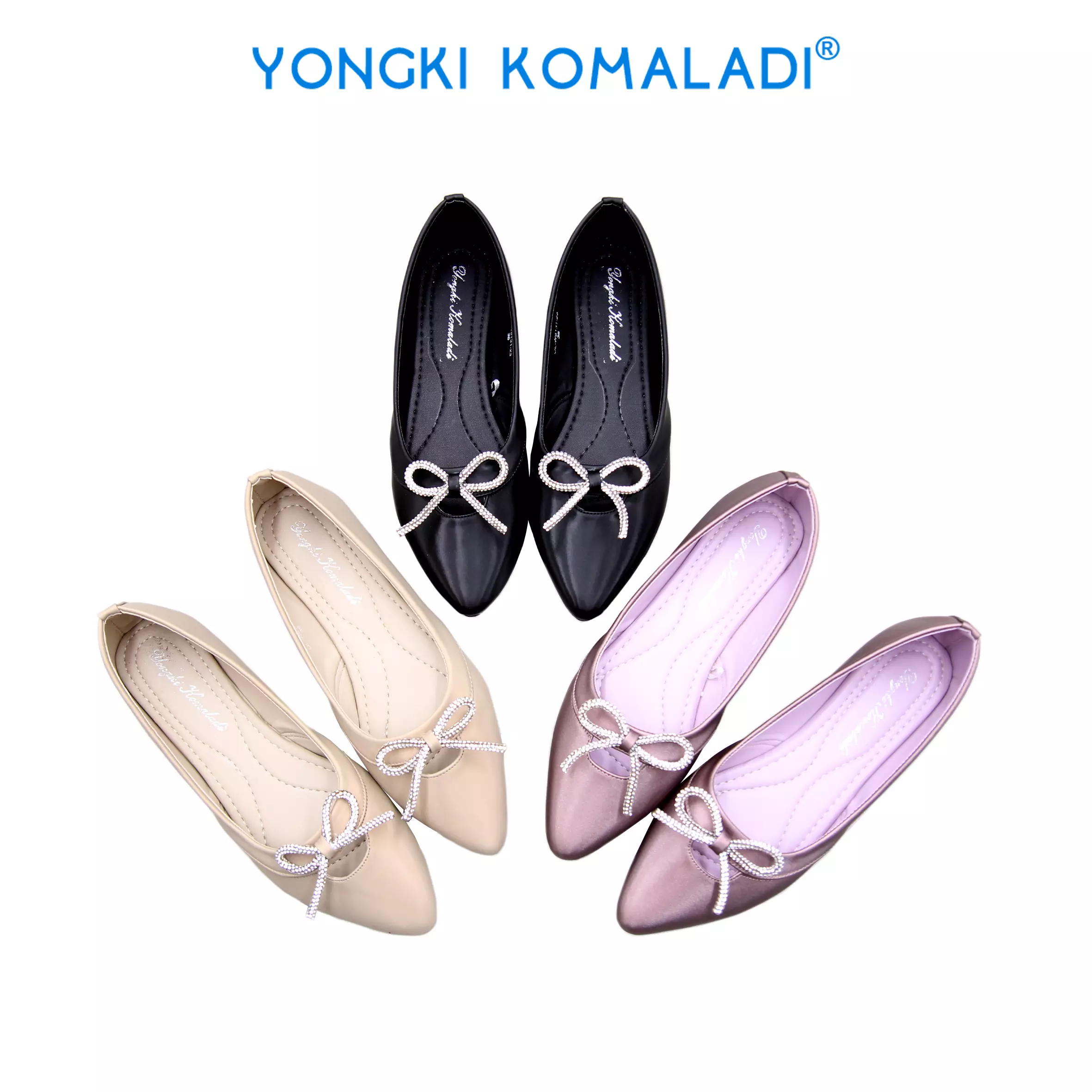 [ ORIGINAL ] YONGKI KOMALADI REESE FLATSHOES OL-W8131-23 HITAM