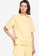 H&M yellow Short-Sleeved Sweatshirt 4F4EDAAF35B787GS_1