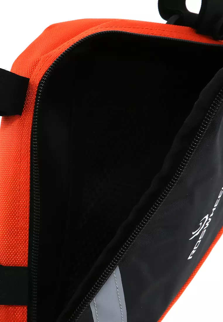 Qian Bicycle Bag Tas Sepeda Segitiga Waterproof Material Polyester ORIGINAL - Orange