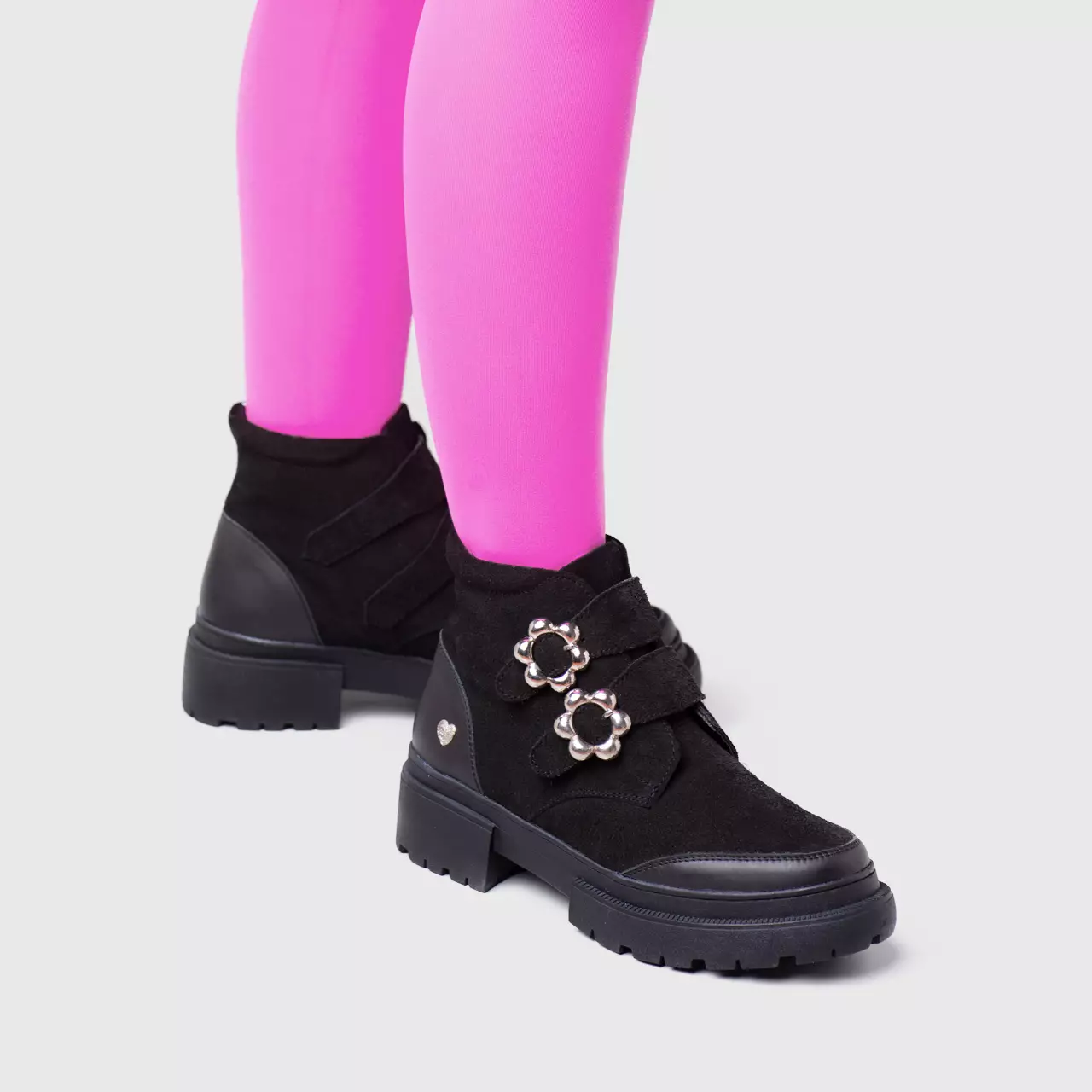 Fatmara Boots Genuine Suede Black