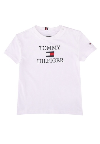 Tommy Hilfiger white Th Logo Short Sleeves Tee 1EEF5KA76245BDGS_1