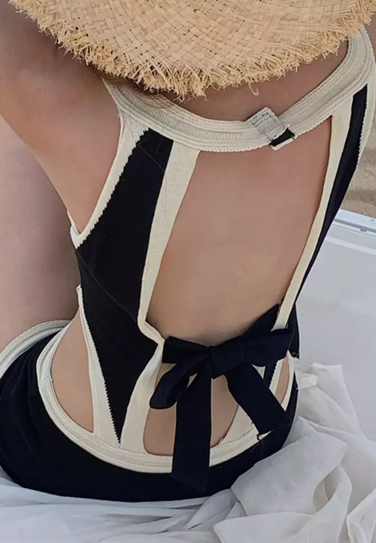 Small Fresh Sexy Halter One-Piece Swimsuit A21071401