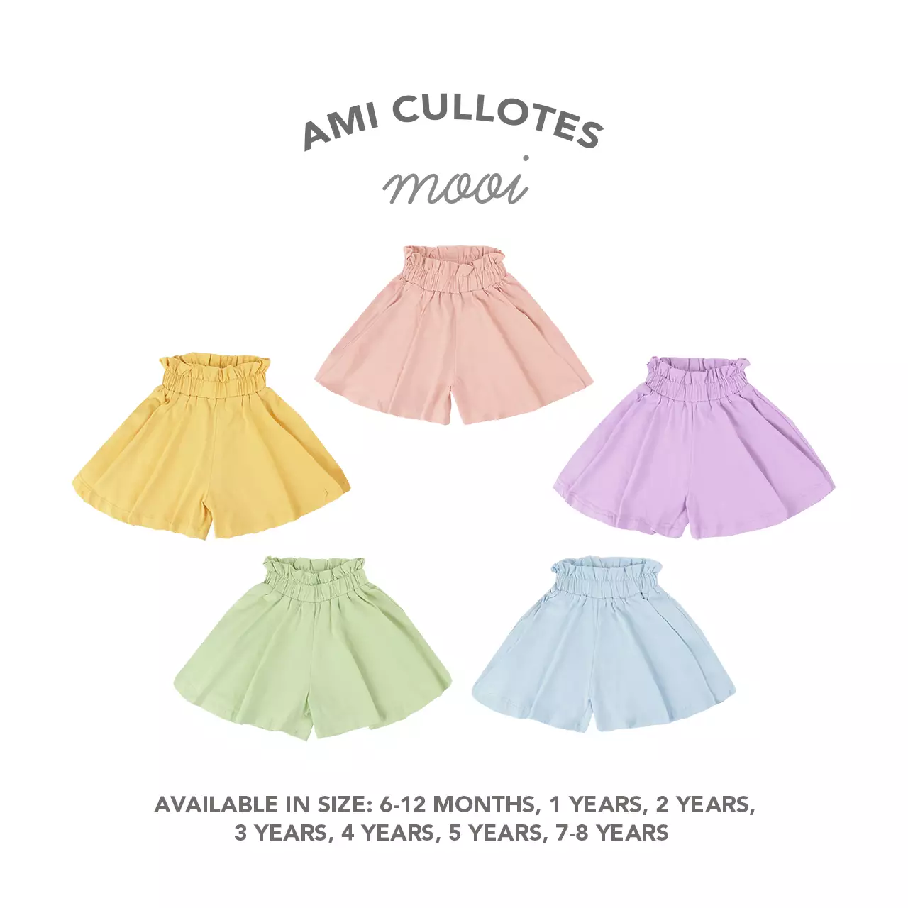 Mooi Celana Pendek Anak Perempuan Ami Cullotes Pants - Tea Green