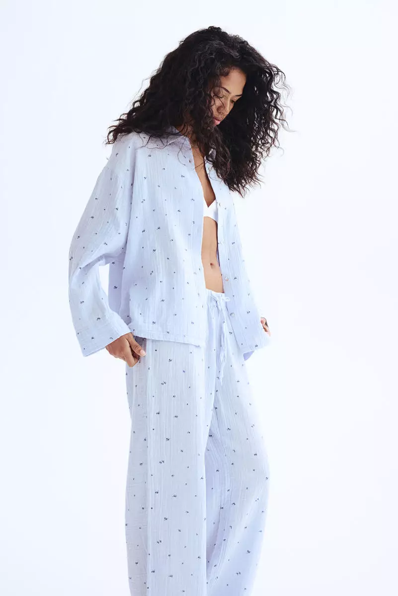 Cotton muslin pyjamas