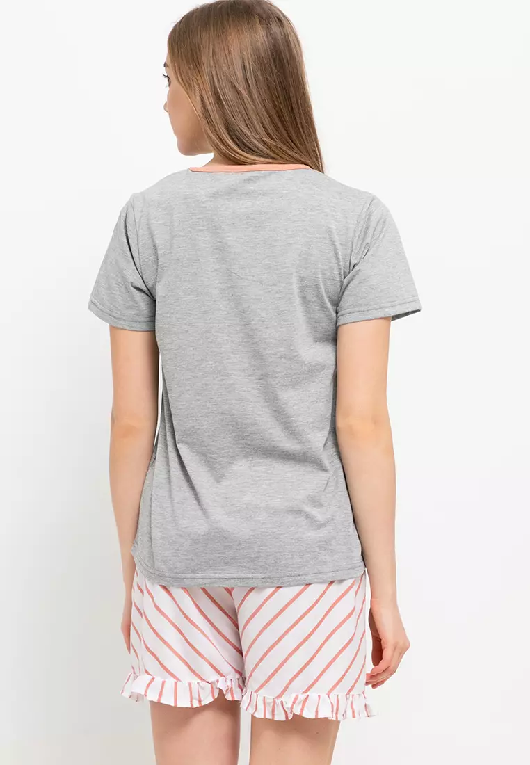 Pyjama Pijama Short Sleeve Short Pants Sleepwear