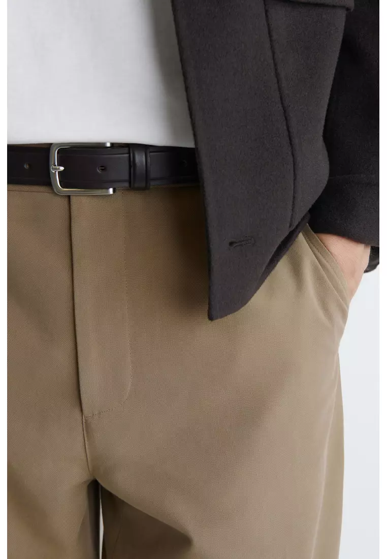 COTTON REGULAR-FIT STRAIGHT-LEG CHINOS