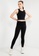 EA7 black Logo Crop Tank Sports Bra EB2E3US3AE80B8GS_3