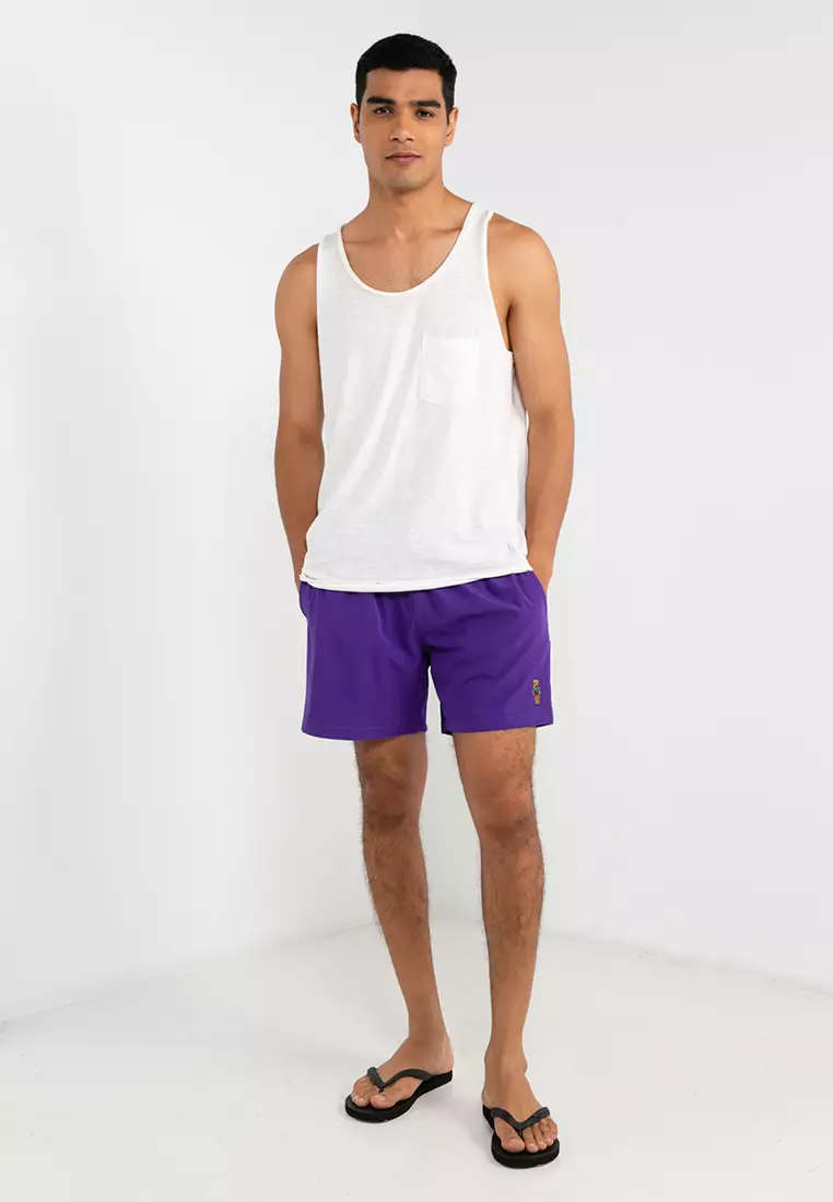 Purple ralph online lauren swim shorts
