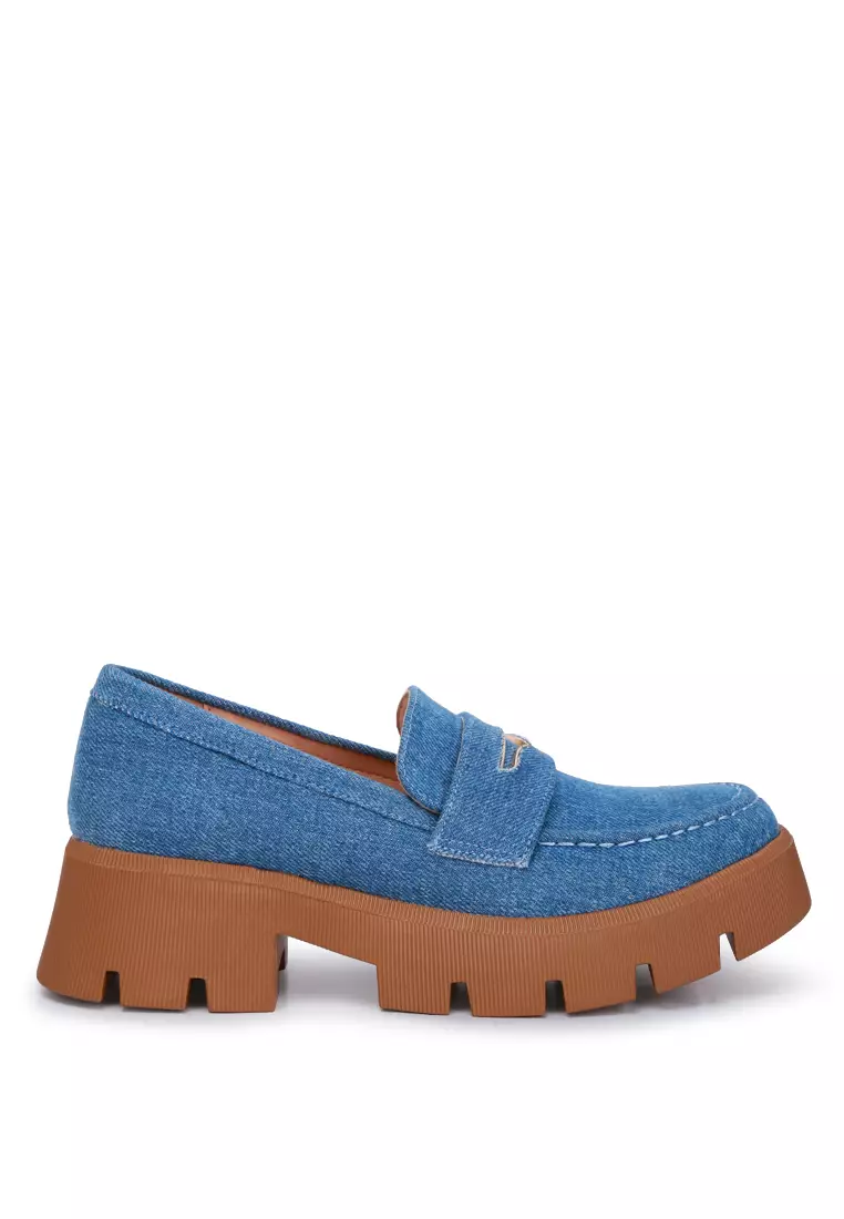 Discount on London Rag  shoes - SKU: Denim Chunky Loafers