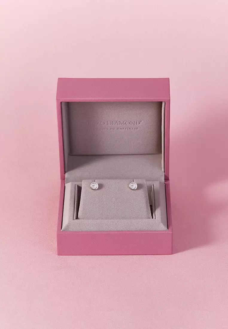 Buy LAZO DIAMOND LAZO DIAMOND Etreinte Diamond Stud Earrings in 18k ...
