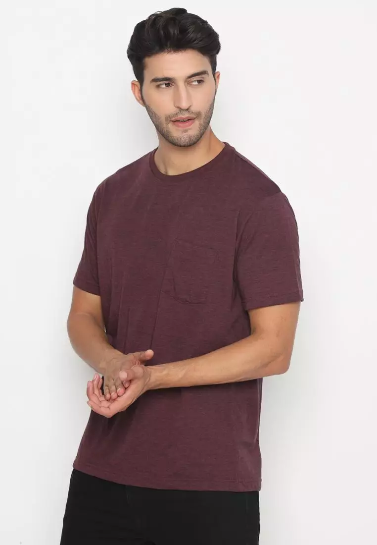 MATSUDA Kaos Polos Pocket T Shirt Cotton Chuo