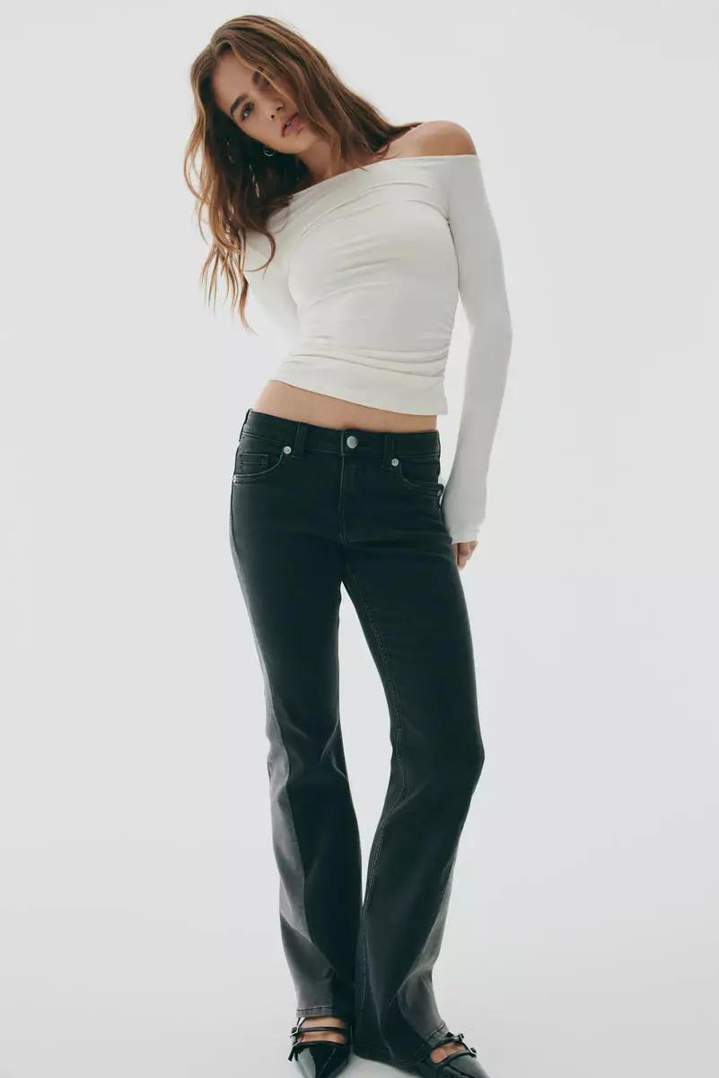 Draped one-shoulder top