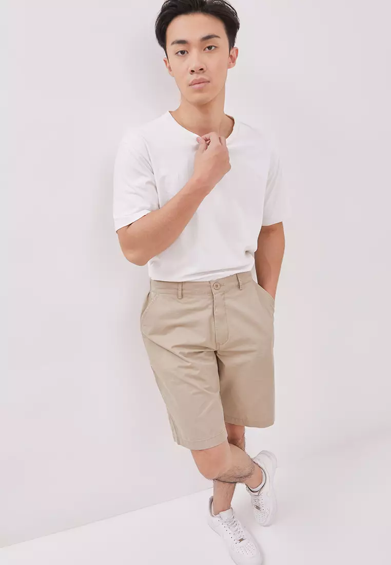 DUST Celana Short Pant Oliver Cream (DM.3404)