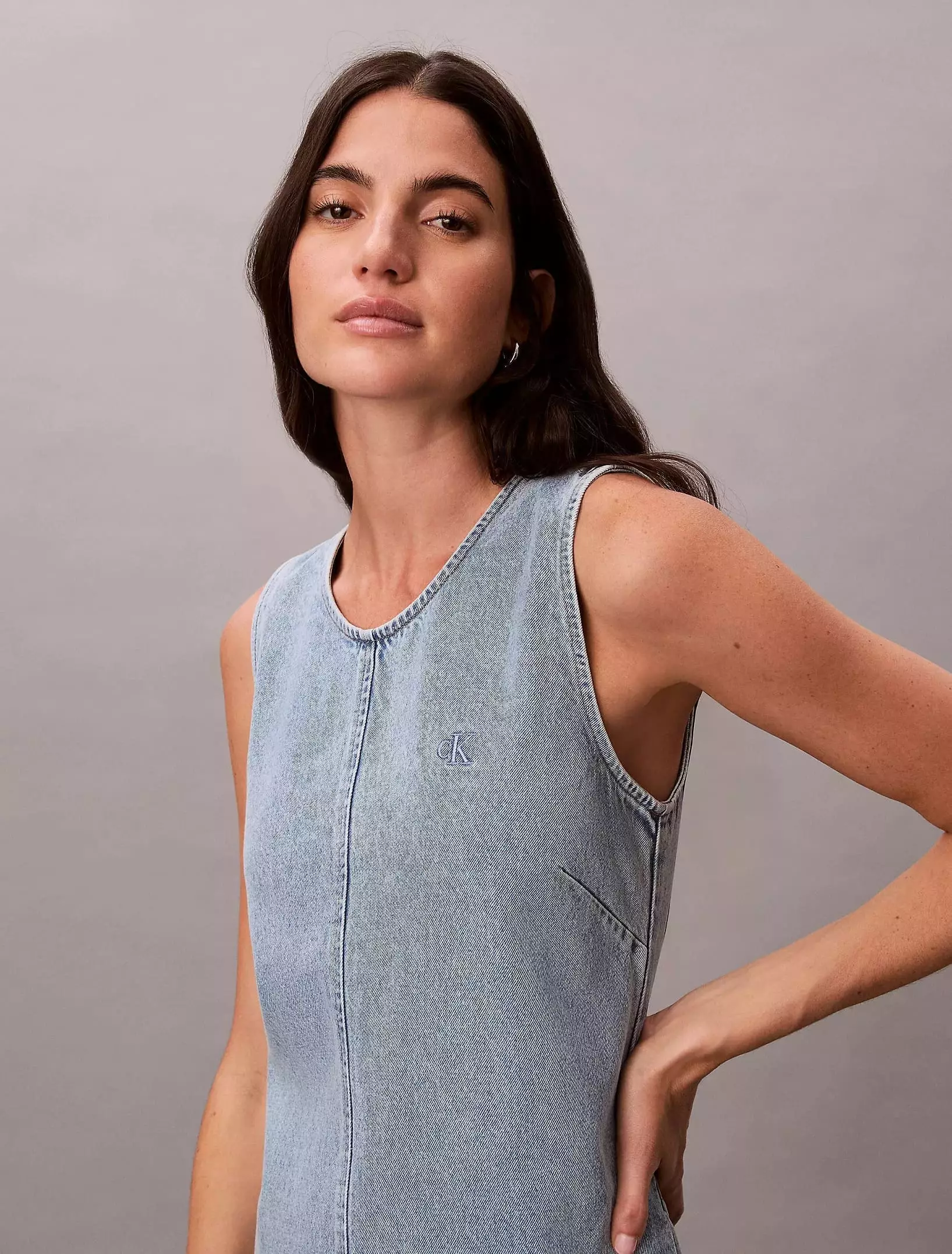 calvin klein denim shift dress Jual Calvin Klein - Mini Original 2026 this denim shirt dress CL_inv_8.3897 Denim mini dress DVIDS - Images - Color:Vintage Violet