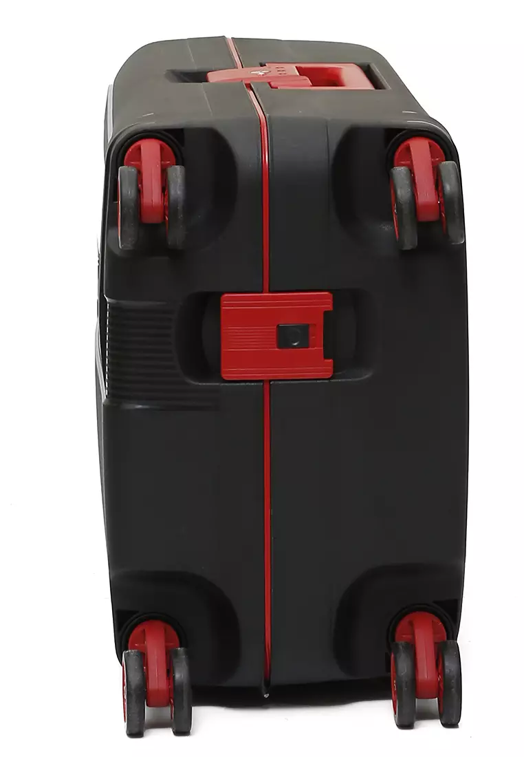 Carlton Tas Koper Unisex Size 20 Inch Suitcase Classic TSA Lock System Material Polycarbonate ORIGINAL - Black